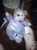 blue sports teddybear pullstring musical doll in Eglin AFB, Florida
