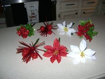 "Flower Pens" -- Christmas Design -- 4 Left (Poinsettia Ones Are Sold) in Kingwood, Texas