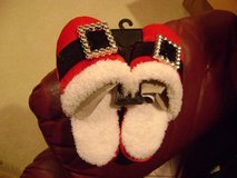 Put These Away For Christmas - Santa Slippers For Women Size 7-8 -- Tag Still On in Luke AFB, Arizona